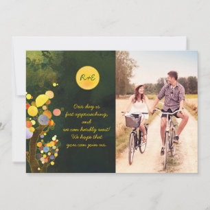 Save The Date Photo du Mariage de l'arbre rustique Enregistrer l