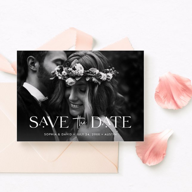 Save The Date Photo élégante (Créateur téléchargé)