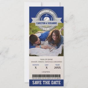 Save The Date Photo Enregistrer La Date Mariage Sports Billet