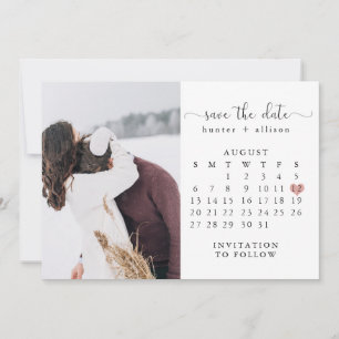 Save The Date Photo Enregistrer Le Calendrier Date