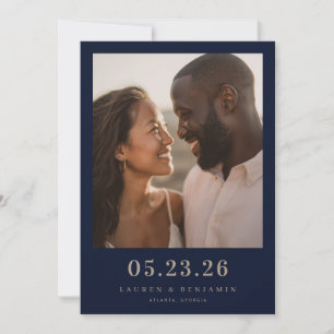Save The Date Photo joyeuse de la Marine