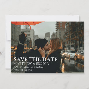 Save The Date Photo Mariage de New York Enregistrer la date