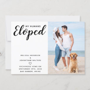 Save The Date Photo Mariage Elopement personnalisées