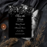 Photo Mariage gothique noir classique