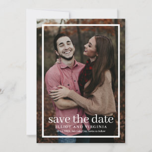 Save The Date Photo Mariage moderne simple