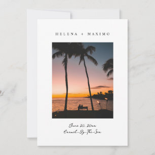 Save The Date Photo minimale classique