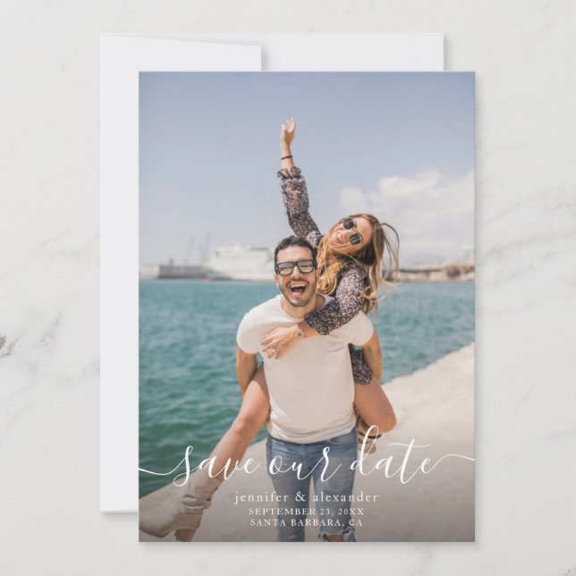 Save The Date Photo minimale Enregistrer la date (Devant)