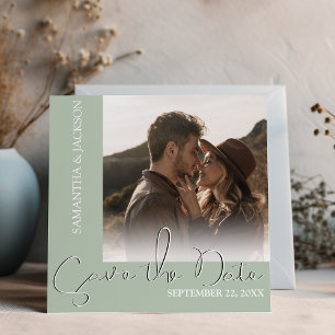 Save The Date Photo Minimaliste Moderne  