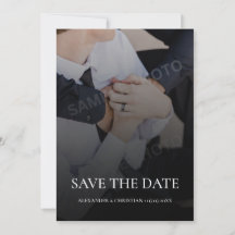 Photo minimaliste simple avec code QR de mariage
