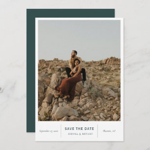Save The Date Photo moderne chic