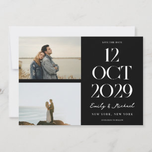 Save The Date Photo moderne chic