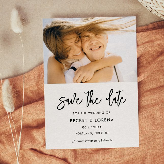 Save The Date Photo moderne contemporaine (Créateur téléchargé)
