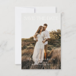 Save The Date Photo moderne Enregistrer la date