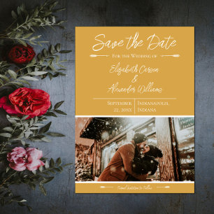 Save The Date Photo Moderne Faire Part de Date Souci