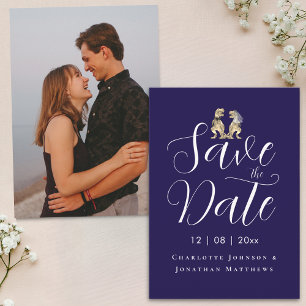 Save The Date Photo moderne Funny Dinosaur Mariage