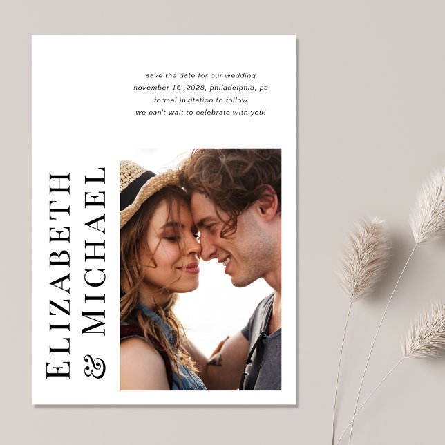 Save The Date Photo moderne minimale (Créateur téléchargé)