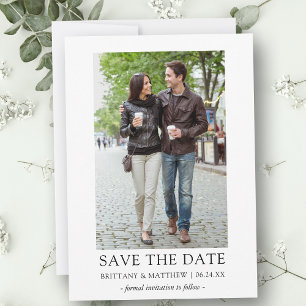 Save The Date Photo moderne minimaliste simple
