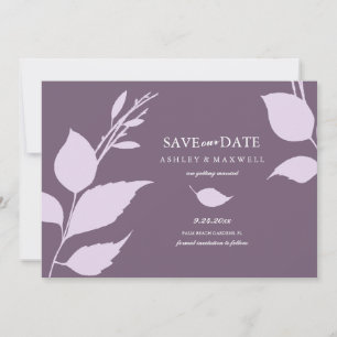 Save The Date Photo moderne violette