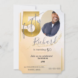 Save The Date photo personnalisé 50 ans personnalisé