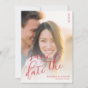 Save The Date Photo romantique chaleureuse et joyeuse