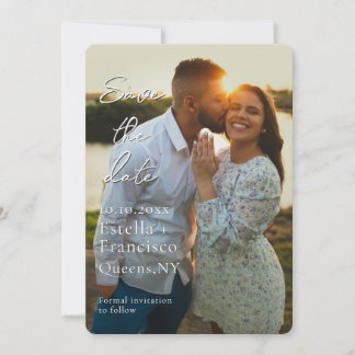 Save The Date Photo romantique personnalisée Enregistrer la date