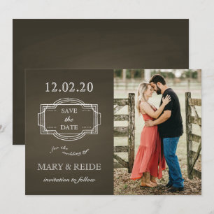 Save The Date Photo romantique rustique Sauvez la date