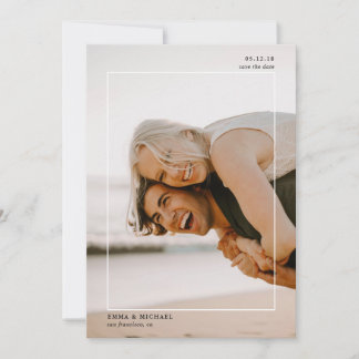 Save The Date Photo simple encadrée