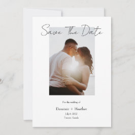 Save The Date Photo simple et chic