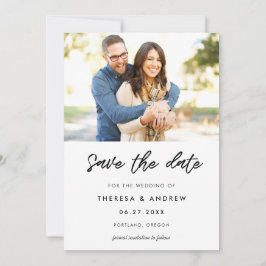 Save The Date Photo typographique moderne