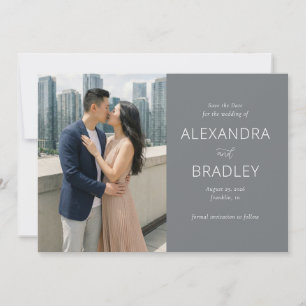 Save The Date Photo Urbaine Beige Romantique