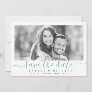 Save The Date Photographie de script simple et moderne enregistr