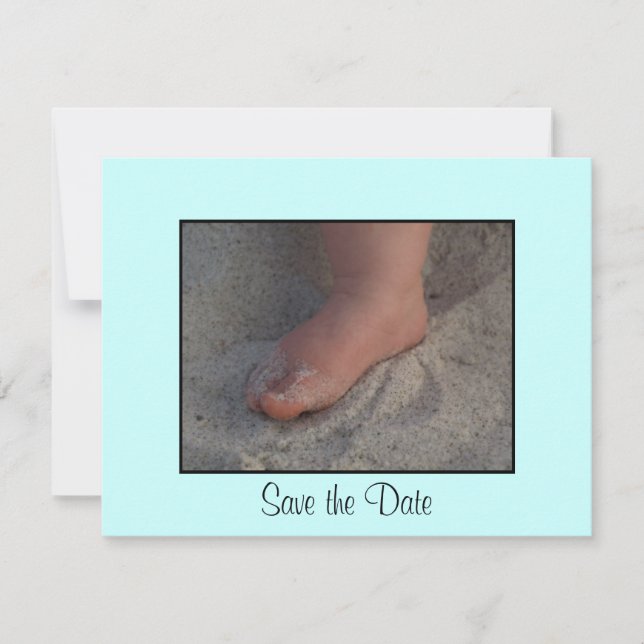 Save The Date Pied bébé (Devant)