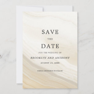 Save The Date Pierre de marbre beige