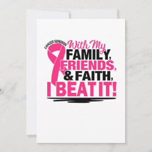 Save The Date Pink Ribbon Cancer Survivant Amis Famille Et Fai