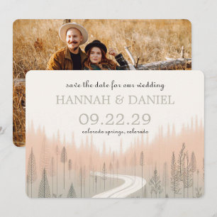 Save The Date Piste de couleurs douces