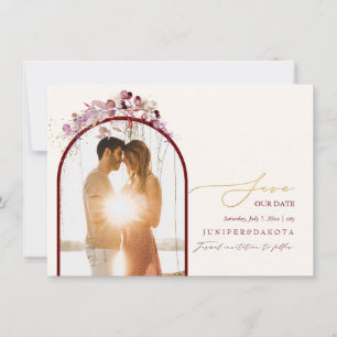 Save The Date PixDezines Aquarelle Autumn Eucalyptus Wreath
