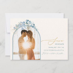 Save The Date PixDezines Aquarelle Hiver Eucalyptus Wreath