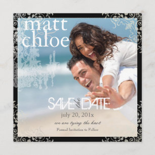 Save The Date PixDezines Chadelier+Filigree/enregistrer la date/