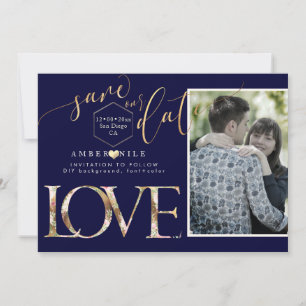 Save The Date PixDezines Enregistrer la date / Botanica Love / F