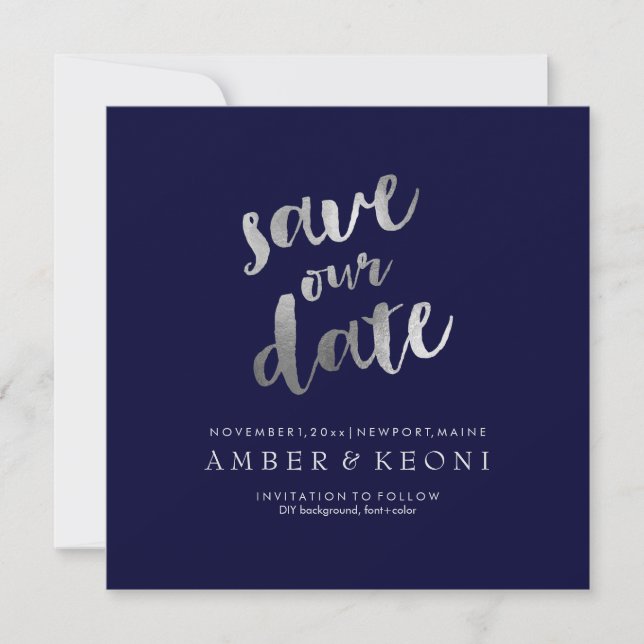 Save The Date PixDezines Enregistrer la date/Faux Argent/do-it-y (Devant)