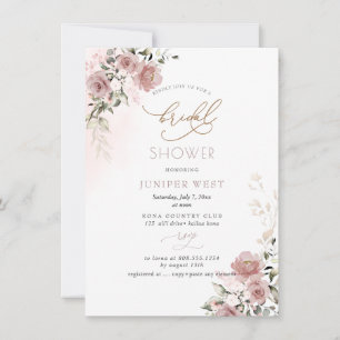 Save The Date PixDezines H2 Dusty Rose Fête des mariées florale
