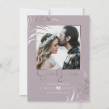 PixDezines MAUVE PALMS ENREGISTRER LA DATE