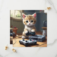 "Pixel Paws : The Gamer Kitten in Action"