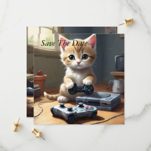 Save The Date "Pixel Paws : The Gamer Kitten in Action"