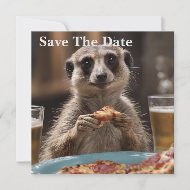 Save The Date "Pizza and Pints : A Meerkat’s Perfect Snack Break (Devant)