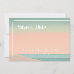 Save The Date Plage de bord de mer Appartement Économisez La Car