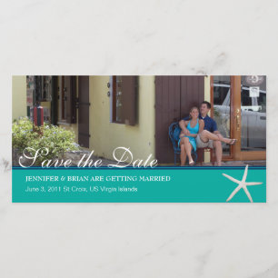 Save The Date Plage Enregistrer la date Photocard