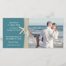 Plage Mariage Starfish Enregistrer la photo Date