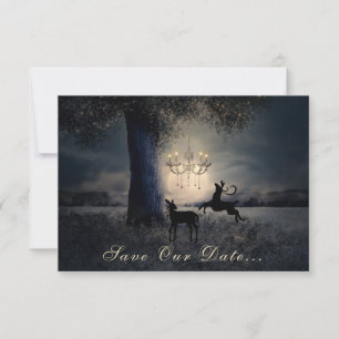 Save The Date Pleine lune enchanteresse, Cerf, Pittoresque Maria