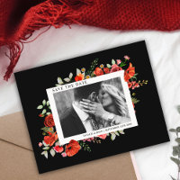 Poppy Fleurs sauvages Dark Mariage Photo Enregistr
